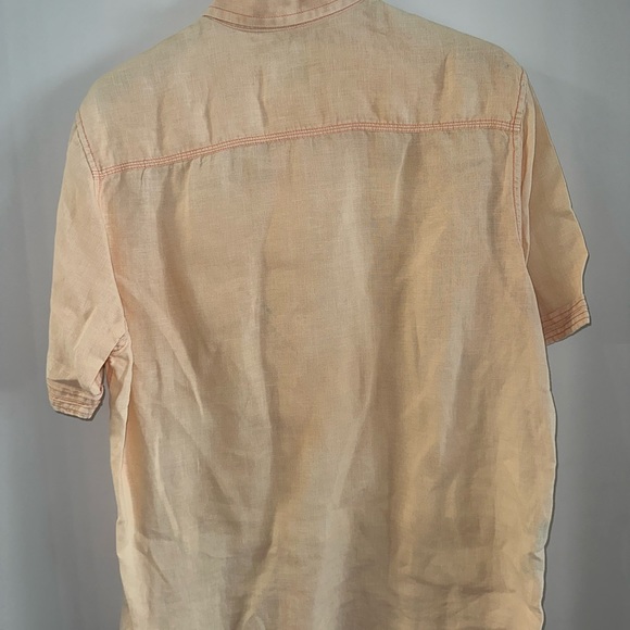 Tommy Bahama Men’s Casual Button Up Short Sleeve Linen Shirt - Picture 5 of 7